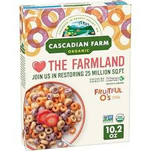 Cascadian Farm オーガニック Fruitful O's シリアル、10.2 オンス Cascadian Farm Organic Fruitful O's Cereal, 10.2 oz