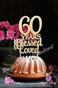 60年間祝福され愛されてきたケーキトッパー Sugar Plum Creations 60 Years Blessed & Loved Cake Topper