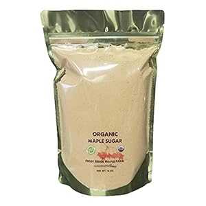 Frost Ridge Maple Farm 粉末顆粒有機メープルシュガー、グレード A、16 オンス Frost Ridge Maple Farm Powdered Granulated Organic Maple Sugar, Grade A, 16 oz.