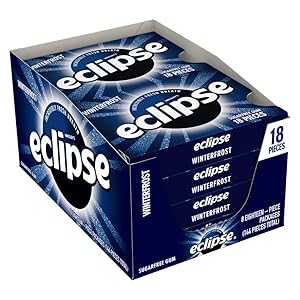ECLIPSE Winterfrost Sugar Free Chewing Gum Bulk Pack, 18 Piece (Pack o...