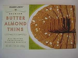 トレーダージョーズ ベルギーバターアーモンドシン 7.05オンス 2パック 2 Packs Trader Joe's Belgian Butter Almond Thins 7.05 oz