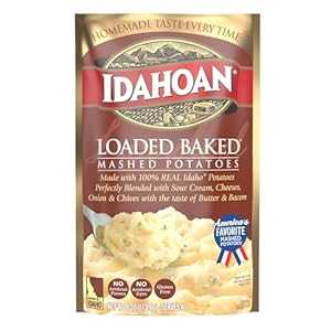 アイダホアン マッシュ ポテト、ロード ベイクド ポテト、4 オンス パッケージ (12 個パック) Idahoan Mashed Potatoes, Loaded Baked Potato, 4-Ounce Package (Pack of 12)
