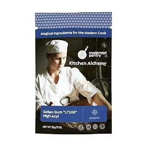 ピュア ジェランガム LT100 - 高アシル ⊘ 非遺伝子組み換えビーガン OU コーシャ認定 - 50g/2oz Modernist Pantry Pure Gellan Gum LT100 - High Acyl Non-GMO Vegan OU Kosher Certified - 50g/2oz