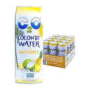 C2O パイナップル入りピュアココナッツウォーター、17.5液量オンス(12個パック) C2O Pure Coconut Water with Pineapple, 17.5 Fluid Ounce (Pack of 12)