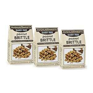 AvenueSweets - 手作りオールドファッション乳製品フリービーガンナッツブリトル - 3 x 7オンスボック..