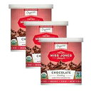 Miss Jones ベーキングオーガニックバタークリームフロスティング、アイシングやデコレーションに最適、ビーガンフレンドリー: リッチファッジチョコレート (3 個パック)、33.87 オンス Miss Jones Baking Organic Buttercream Frosting, Perfect for Ici