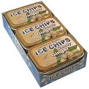 ICE CHIPS キシリトール キャンディ缶 (ジンジャー、6 パック); 写真のようにICE CHIPS BANDが含まれています ICE CHIPS Xylitol Candy Tins (Ginger, 6 Pack); Includes ICE CHIPS BAND as shown
