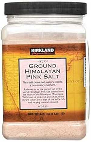 カークランド シグネチャー ヒマラヤ ピンク ソルト、5 ポンド Kirkland Signature Himalayan Pink Salt, 5 Pound