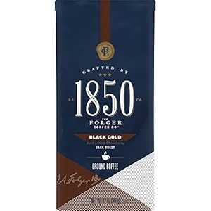 1850 by Folgers Black Gold Dark Roast Ground Coffee, 12 Ounces (Pack of 6)のサムネイル