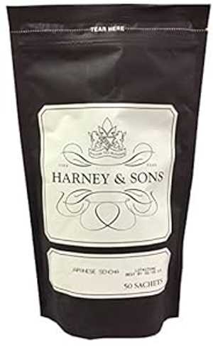 Harney & Sons 日本煎茶 カフェイン入り緑茶ティーバッグ 50 袋入り Harney & Sons Japanese Sencha Caffeinated Green Tea Bag of 50 Tea Sachets