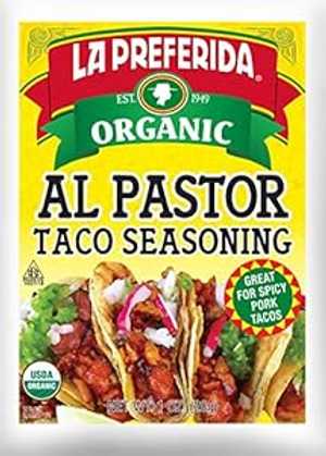 La Preferida オーガニック アル パストール タコス シーズニング、1 オンス (パック - 3) La Preferida Organic Al Pastor Taco Seasoning, 1 OZ (Pack - 3)