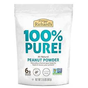 Crazy Richard's 100% All-Natural Peanut Butter Powder with No Added Sugar and Non GMO (2 Pound Bag, Pack of 1) Crazy Richard's 100% All-Natural Peanut Butter Powder with No Added Sugar and Non GMO (2 Pound Bag, Pack of 1)
