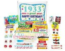 ウッドストック キャンディ ~ 1933 89 歳の誕生日ギフトボックス 1933 年生まれの 89 歳の男性または女性のための、子供の頃からのクラシックな懐かしいキャンディ Woodstock Candy ~ 1933 89th Birthday Gift Box Classic Nostalgic Candy from Chi