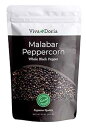 12 Ounce (Pack of 1), Viva Doria Malabar Black Peppercorns, Whole Black Pepper, Black Peppercorn For Grinder Refills, 12 Ounces