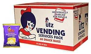 Utz ポップコーン、ホワイトチェダー – 本物のチーズで焼いた、持ち帰り用のおいしい個別スナック、コ..