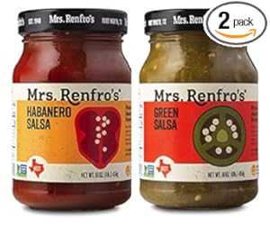 ミセス レンフロス グリーン サルサ 16 オンス & ハバネロ ホット サルサ 16 オンス (バラエティ パック) Mrs. Renfro's Mrs. Renfros Green Salsa 16 oz & Habanero Hot Salsa 16 oz (Variety Pack)