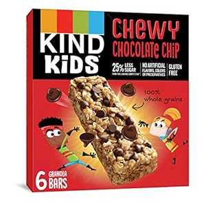 KIND Kids Granola Chewy Bar, Chocolate Chip, 6 Count (Pack of 8)