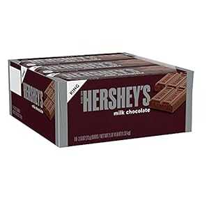 HERSHEY'S ミルクチョコレート キングサイズ キャンディー、フルサイズ、2.6 オンス バー HERSHEY'S Milk Chocolate King Size Candy, Full size, 2.6 oz Bar