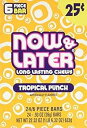 Now and Later トロピカルパンチ風味のキャンディ トゥエンティフォー 6 ピースバー、22.32 オンス。 Now and Later Tropic...