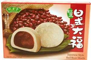 楽天Glomarket和風餅 （小豆） - 7.41 オンス （1 パック） Bamboo Luxury Japanese Style Mochi （Red Bean） - 7.41oz （Pack of 1）