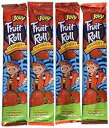 0.75オンス Jovy フルーツロールスナック、ストロベリー (1注文につき4パック) 0.75oz Jovy Fruit Roll Snack, Strawberry (4 Packets Per Order)(4)