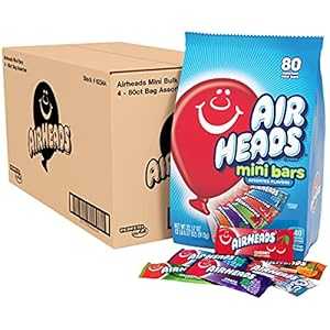 Airheads キャンディミニバー、フルーツフレーバー盛り合わせ、個別包装、溶けない、パーティー、パン..