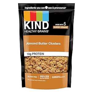 Almond Butter, KIND Healthy Grains Clusters, Almond Butter Granola, 10...