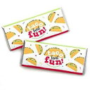 Big Dot of Happiness タコスバウト ファン - キャンディーバーラッパー メキシカンフィエスタ記念品 - 24個セット Big Dot of Happiness Taco Bout Fun - Candy Bar Wrapper Mexican Fiesta Favors - Set of 24