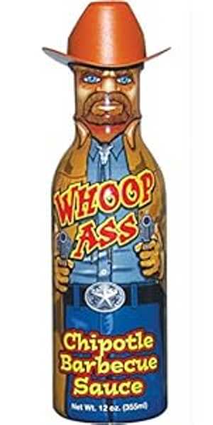 Whoop Ass チポトレ BBQ ソース - 正味重量: 12 オンス ASS KICKIN' Whoop Ass Chipotle BBQ Sauce - Net Wt: 12 Oz