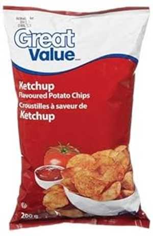 ʥạ̊ݥƥȥåץ 1 Great Value Ketchup Flavoured Potato Chips 1 Lar...