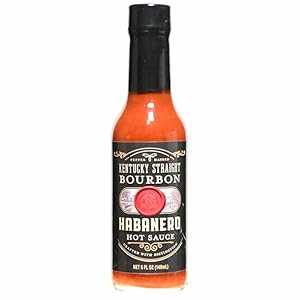 ケンタッキー ストレート バーボン ハバネロ ホットソース (5オンス) Hout Sauce Fanatics Kentucky St..