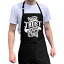 ApronMen, Skinny Chef Out Adjustable BBQ Apron for Men, Black, One Size
