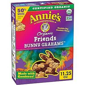 Annies Annie's Organic Friends Bunny Graham Snacks, Chocolate Chip, C...