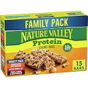 Nature Valley プロテイン グラノーラバー、スナック バラエティパック、噛みごたえのあるバー、15 ct Nature Valley Protein Granola Bars, Snack Variety Pack, Chewy Bars, 15 ct
