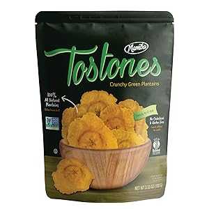 Mambo Tostones, All-Natural Green Plantains Tostones, 3.53 oz unit,1 b...