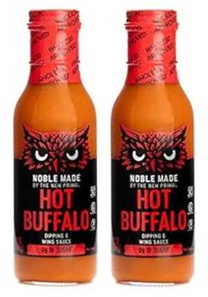 Noble Made by The New Primal、ホットバッファローディップとウィングソース、Whole30 および Paleo 承認、12 オンス、2 個パック Noble Made by The New Primal, Hot Buffalo Dipping and Wing Sauce, Whole30 and Paleo Approved, 12oz, Noble Made by The New Primal、ホットバッファローディップとウィングソース、Whole30 および Paleo 承認、12 オンス、2 個パック Noble Made by The New Primal, Hot Buffalo Dipping and Wing Sauce, Whole30 and Paleo Approved, 12oz,