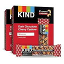 KIND ナッツバー、ダークチョコレートチェリーカシューナッツ、1.4オンス、24個、グルテンフリー、低血糖指数、4gプロテイン KIND Nut Bars, Dark Chocolate Cherry Cashew, 1.4 Ounce, 24 Count, Gluten Free, Low Glycemic Index, 4g Protein