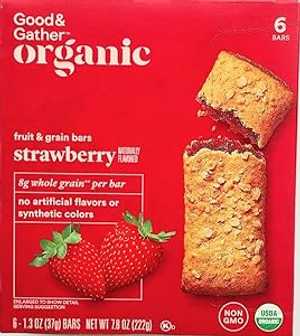 Targets Good & Gather- Organic Whole Grain Strawberry Fruit & Grain Ba...