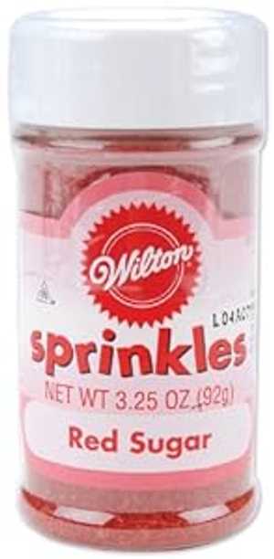 ȥ ץ󥯥륺åɥ奬3.25  Wilton Sprinkles, Red Sugar, 3.25 Ounce...