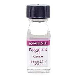 LorAnn ペパーミント オイル SS ナチュラル フレーバー、1 ドラムボトル (0.0125 液量オンス - 3.7 ml - 小さじ 1) LorAnn Oils LorAnn Peppermint Oil SS Natural Flavor, 1 dram bottle (.0125 fl oz - 3.7ml - 1 teaspoon)