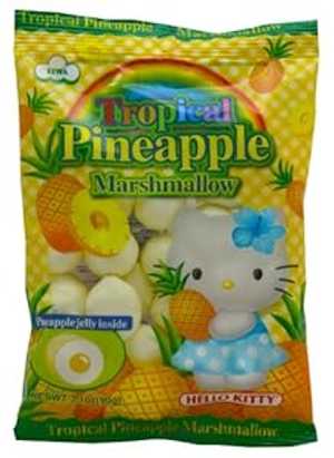 ハローキティ パイナップル マシュマロ、3.1 オンス (5 個パック) Hello Kitty Pineapple Marshmallows, 3.1-Ounce (Pack of 5)