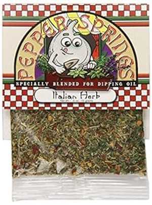 ペッパースプリングス ブレッドディッピングオイルミックス、イタリアンハーブ、0.6オンス Pepper Springs Bread Dipping Oil Mix, Italian Herb, .6 Ounce ペッパースプリングス ブレッドディッピングオイルミックス、イタリアンハーブ、0.6オンス Pepper Springs Bread Dipping Oil Mix, Italian Herb, .6 Ounce
