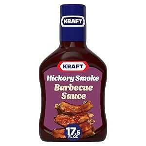 クラフト ヒッコリー スモーク じっくり煮込んだバーベキューソース、17.5 オンス ボトル Kraft Hickory Smoke Slow-Simmered Barbecue Sauce, 17.5 oz Bottle