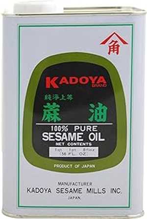 56 Fl Oz (Pack of 1), Sesame Seed, OIL, SESAME, KADOYA, SYSCO, 1-56OZ 56 Fl Oz (Pack of 1), Sesame Seed, OIL, SESAME, KADOYA, SYSCO, 1-56OZ