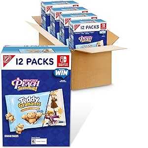 Teddy Grahams Honey Graham Snacks, 48 Total Snack Packs (4 Boxes)
