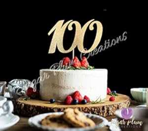 100 ケーキトッパー Sugar Plum Creations 100 Cake Topper