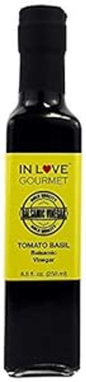 イン ラブ グルメ トマト バジル バルサミコ ビネガー 250ML/8.5オンス カプリサラダのドレッシングと..