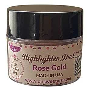 ローズゴールド ハイライター ダスト 7 グラム by Oh! スイートアートコーポレーション Oh Sweet Art ROSE GOLD HIGHLIGHTER DUST 7 grams by Oh! Sweet Art Corp