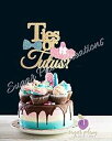 ネクタイまたはチュチュケーキトッパー Sugar Plum Creations Ties or Tutus Cake Topper