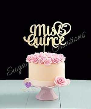 ミス・クインス ケーキトッパー Sugar Plum Creations Mis Quince Cake Topper